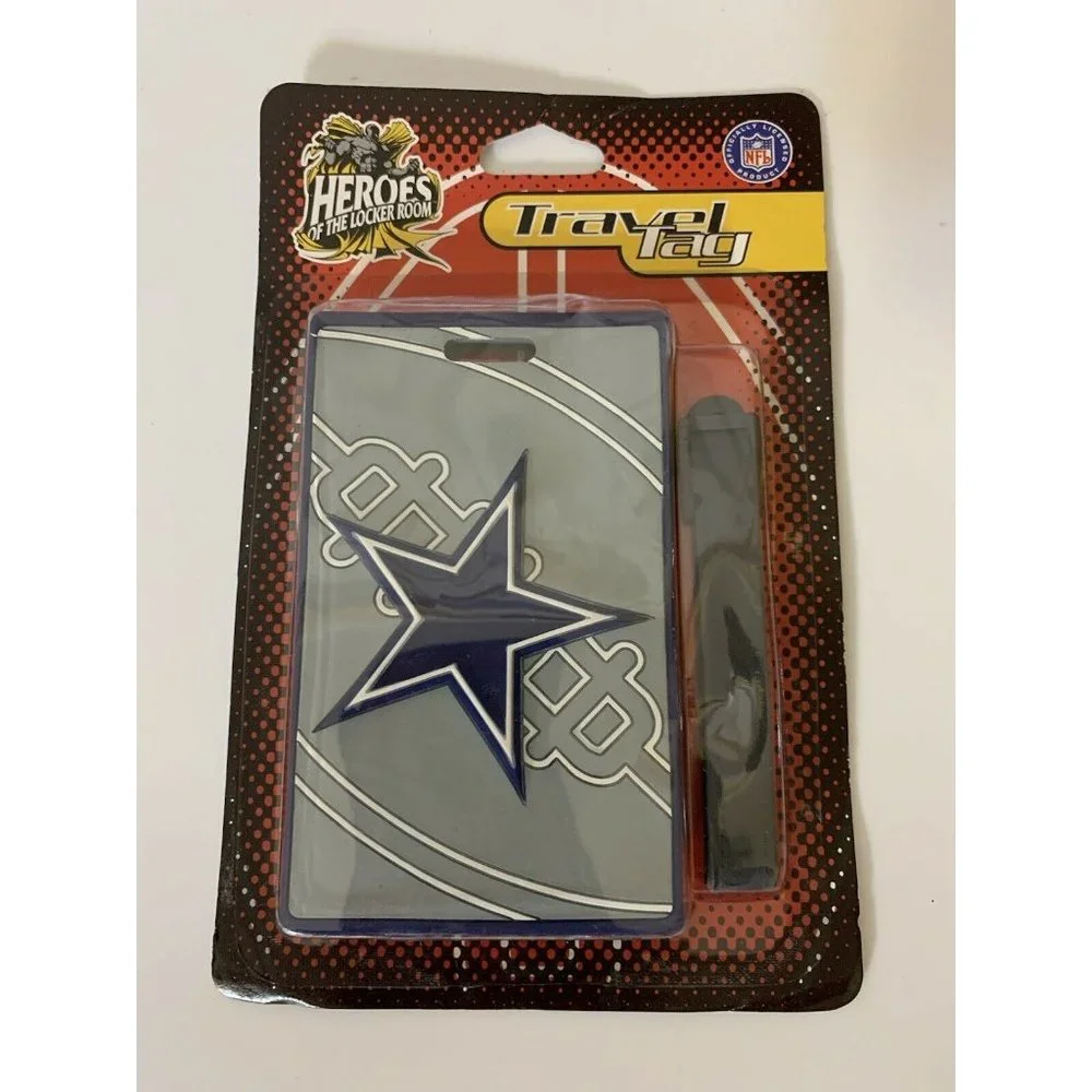 New Dallas Cowboys Travel Bag Tag Luggage ID Tag Team Colors NFL‎